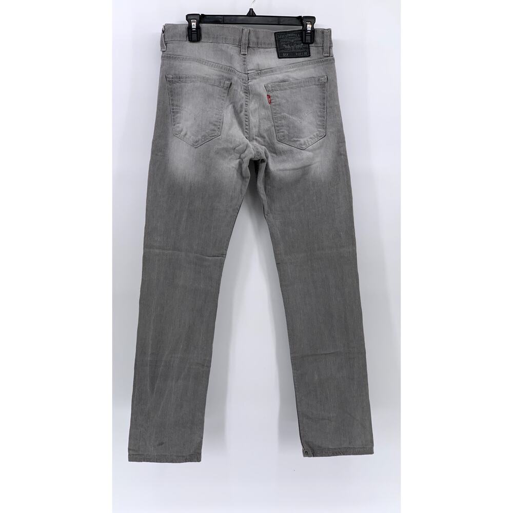 LEVI'S Men's 513 Light Gray Denim Slim Leg Regular Fit Five-Pocket Jeans SZ32X32 - Picture 2 of 9